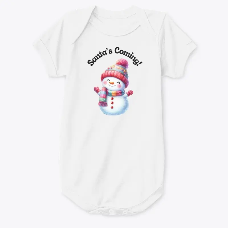 Little kid Santa's Coming! shirt